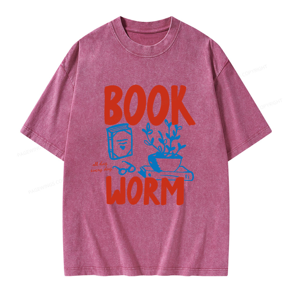 Pagewings Bookworm Unisex Washed T-shirt