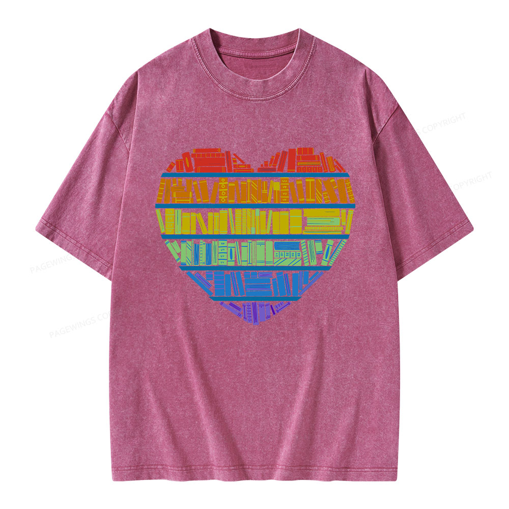 Pagewings All Love for knowledge Unisex Washed T-shirt