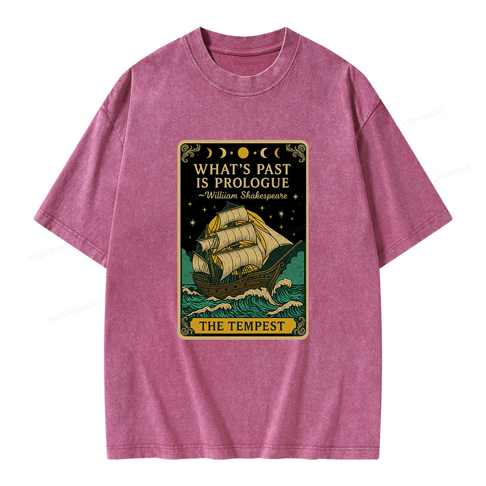Pagewings What's Past Is Prologue Unisex Washed T-shirt