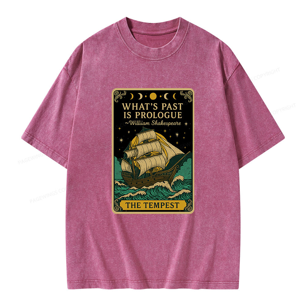 Pagewings What's Past Is Prologue Unisex Washed T-shirt