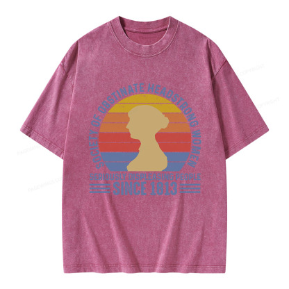 Pagewings Book Society of Obstinate Headstrong Women Unisex Washed T-shirt