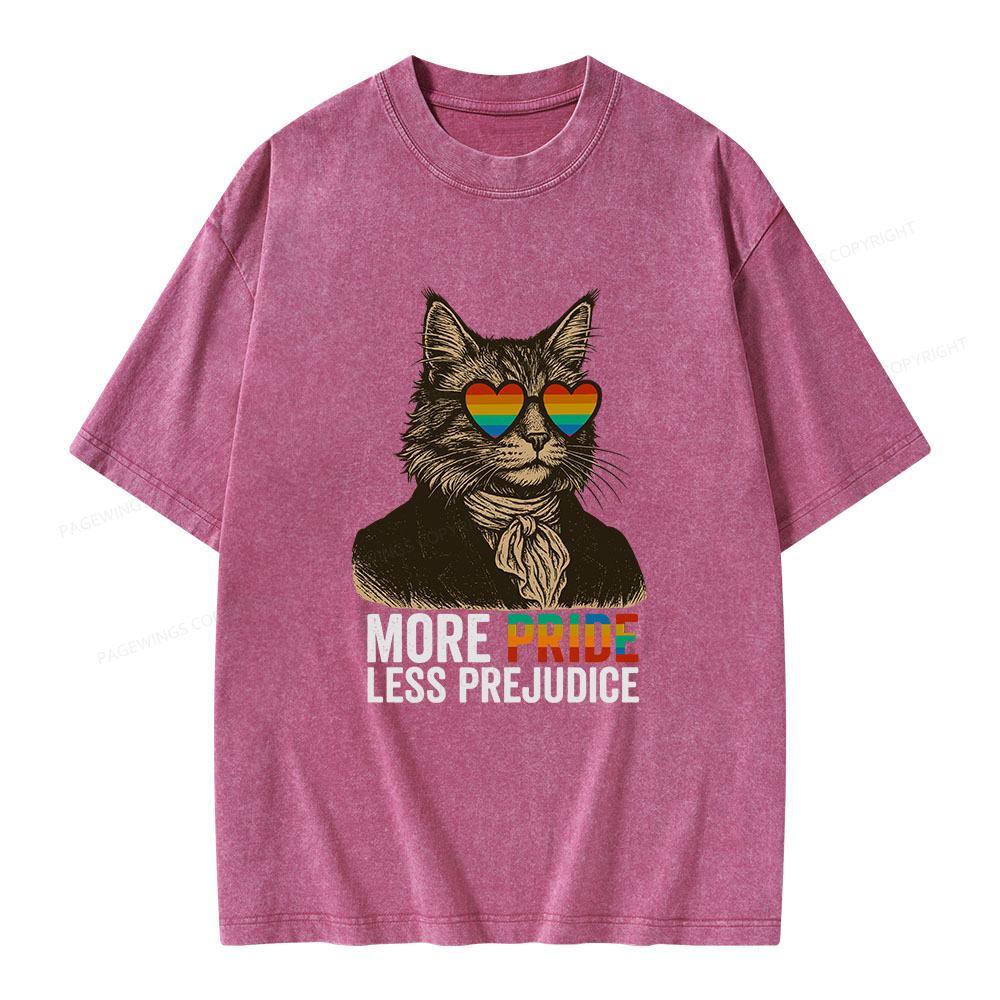 Pagewings Mr Darcy More Pride Less Prejudice Unisex Washed T-shirt