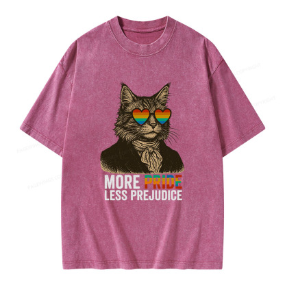 Pagewings Mr Darcy More Pride Less Prejudice Unisex Washed T-shirt