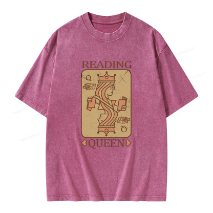 Pagewings Reading Queen Unisex Washed T-shirt