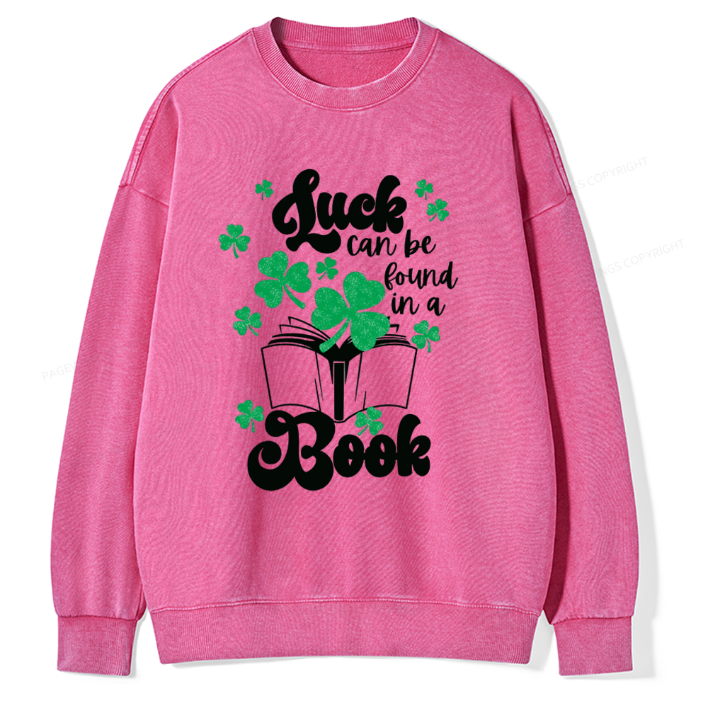 Pagewin Book Lover Shirt, Teacher Book Shirt Unisex Washed Sweatshirt