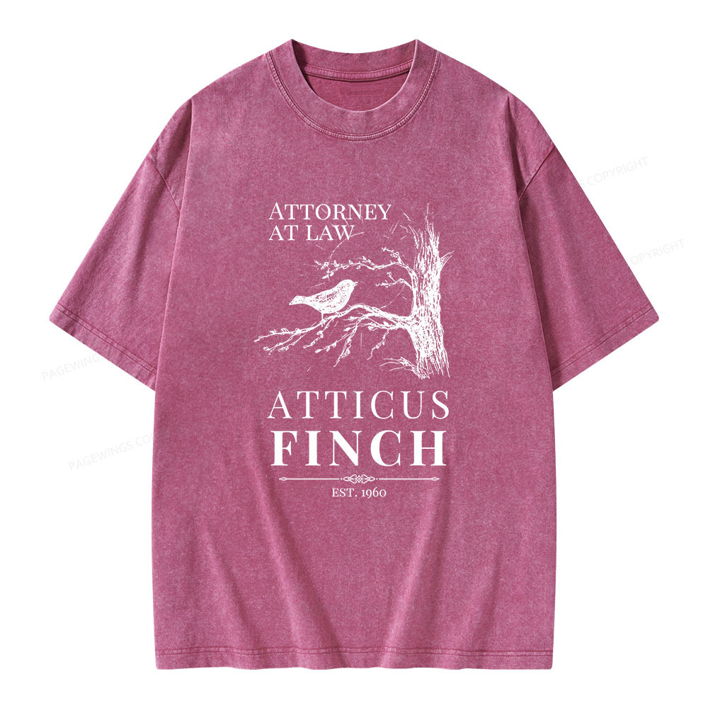 Pagewings To Kill a Mockingbird Lee Unisex Washed T-shirt