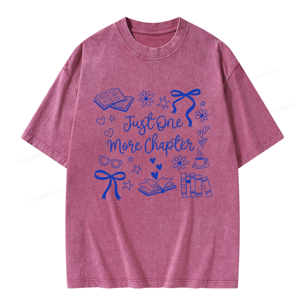 Pagewings Just one More Chapter Unisex Washed T-shirt