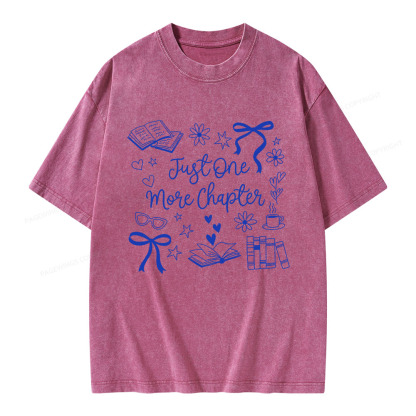 Pagewings Just one More Chapter Unisex Washed T-shirt