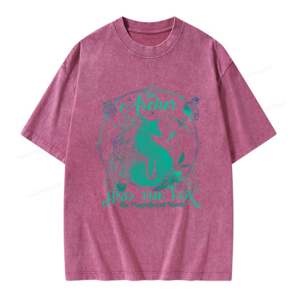 Pagewings The Magnificent North Unisex Washed T-shirt