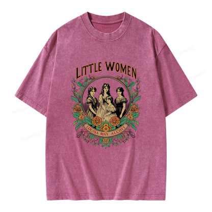 Pagewings Little Women  Unisex Washed T-shirt