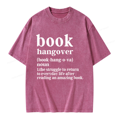 Pagewings Book Hangover Unisex Washed T-shirt