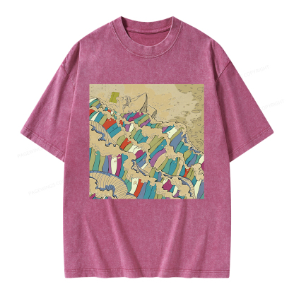 Pagewings Good Book Unisex Washed T-shirt