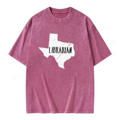 Pagewings Gift for Librarian  Unisex Washed T-shirt