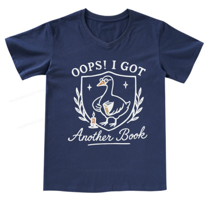 Pagewings Oops I Got Another Book V-neck T-shirt