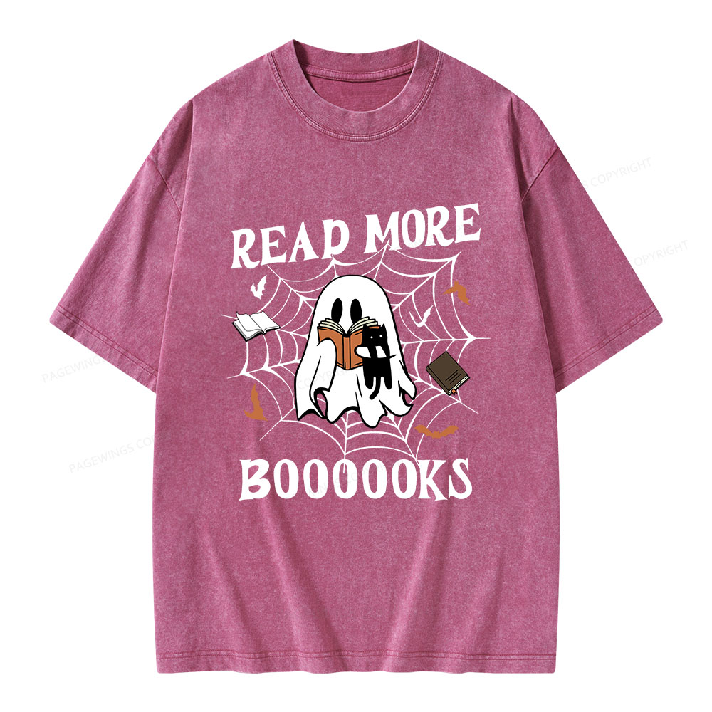 Pagewings Read More Boooooks Unisex Washed T-shirt