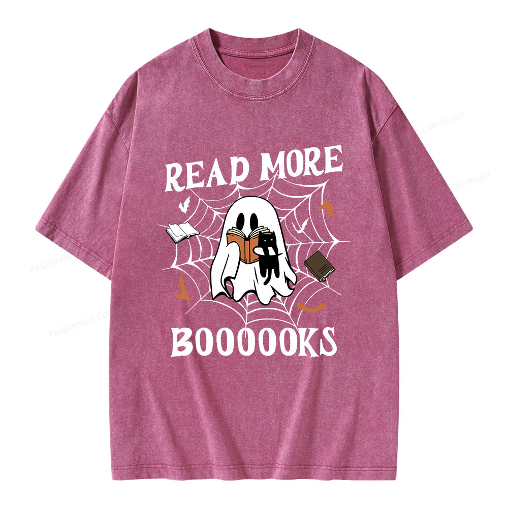Pagewings Read More Boooooks Unisex Washed T-shirt