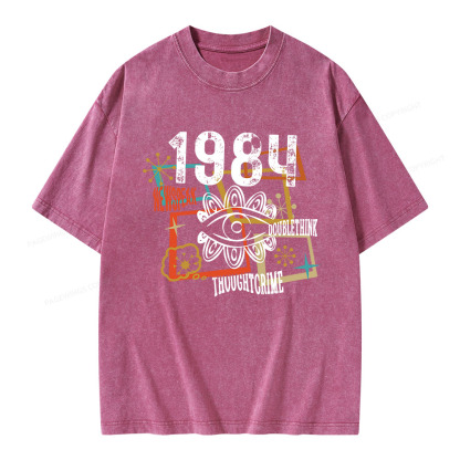 Pagewings 1984 Orwell Unisex Washed T-shirt