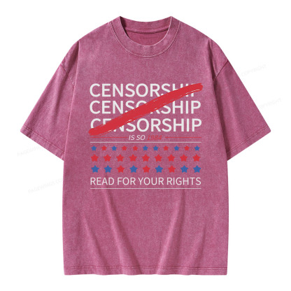 Pagewings Censorship Is So 1984 Unisex Washed T-shirt