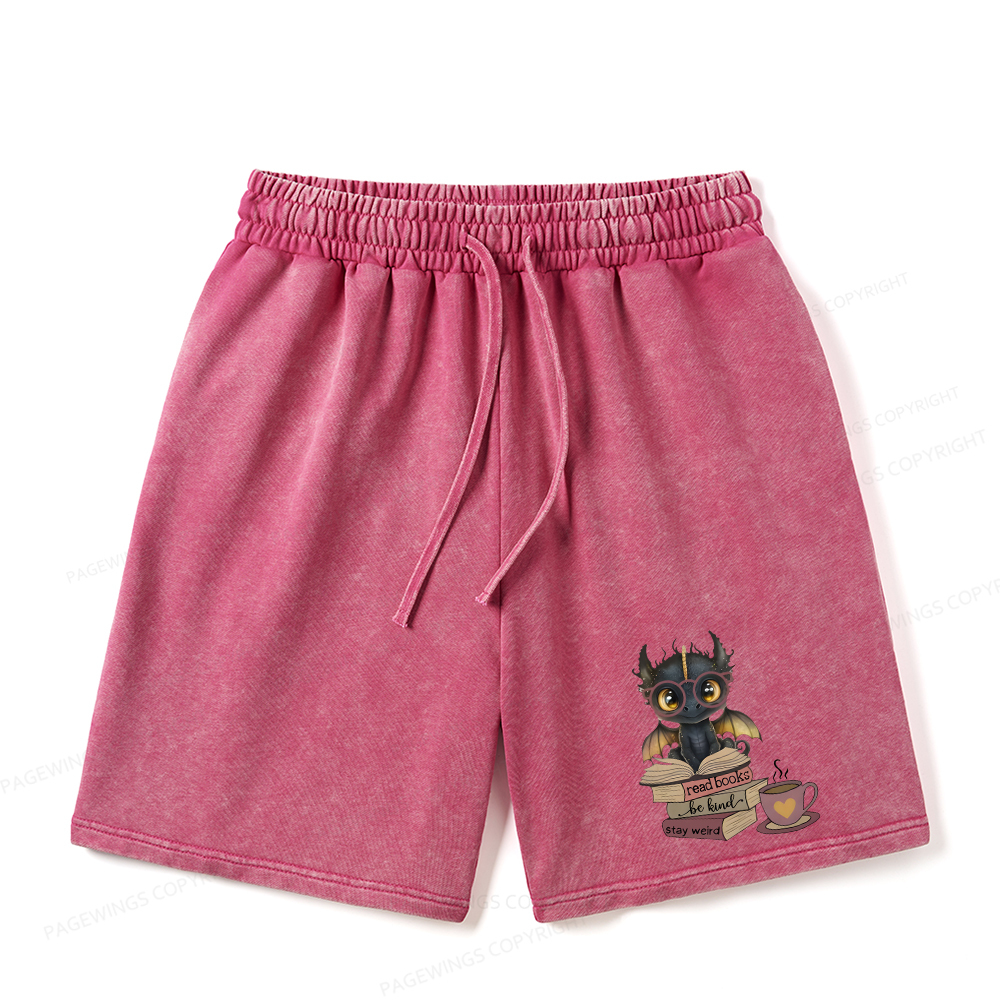 Pagewings Fourth Wing Dargon Unisex Washed Shorts