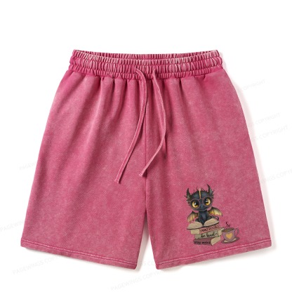 Pagewings Fourth Wing Dargon Unisex Washed Shorts