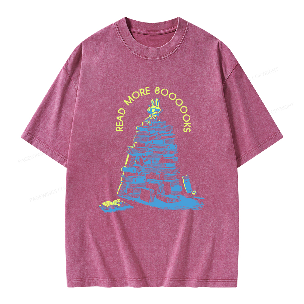 Pagewings Read More Boooooks Unisex Washed T-shirt