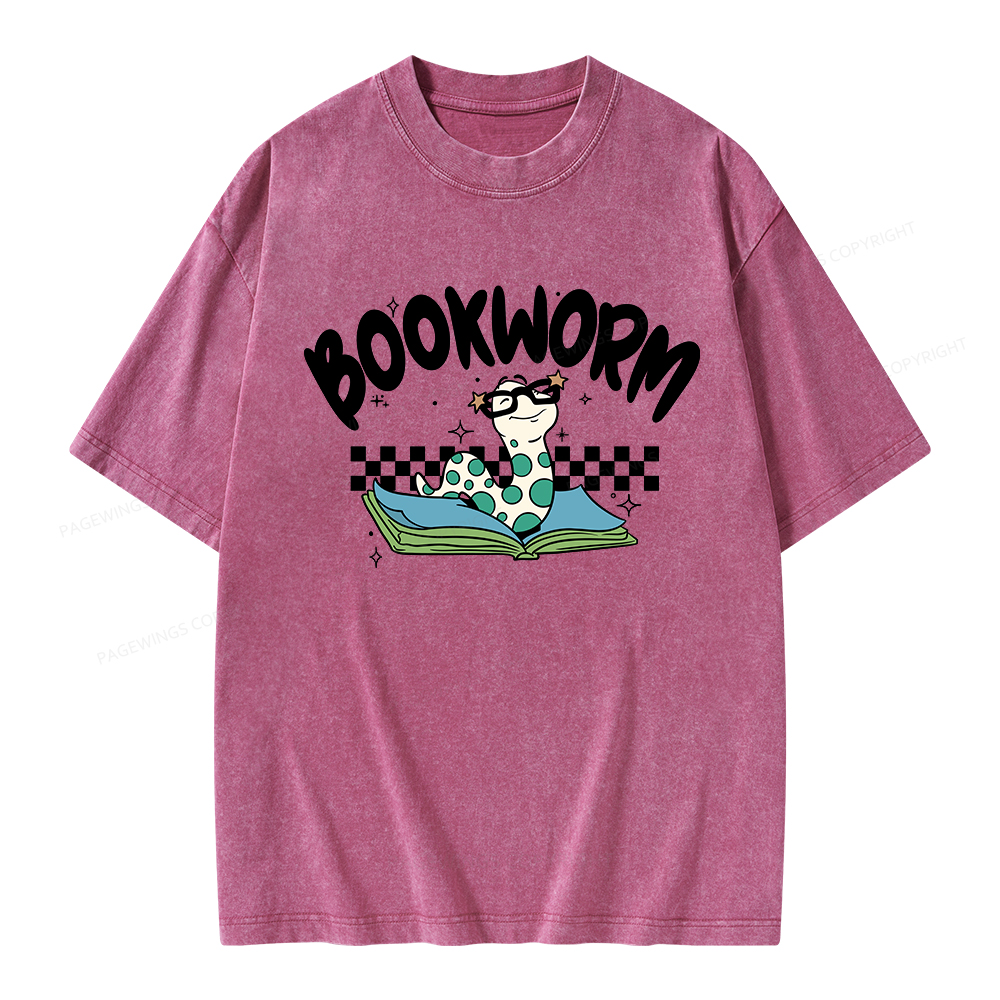 Pagewings Bookworm Unisex Washed T-shirt