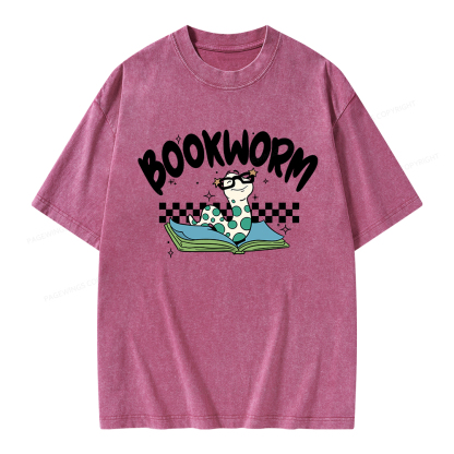 Pagewings Bookworm Unisex Washed T-shirt