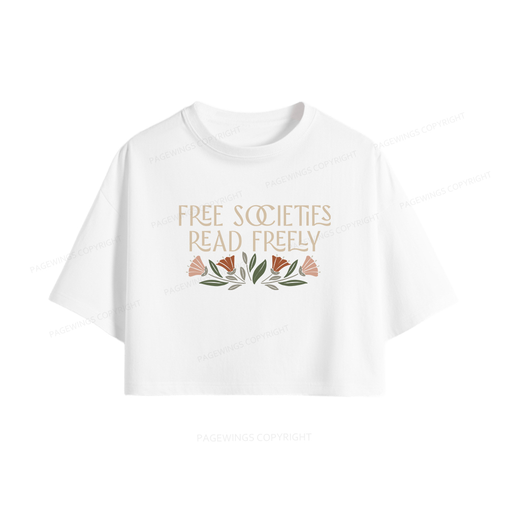 Pagewings Read Freely Women Crop Tops