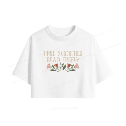 Pagewings Read Freely Women Crop Tops