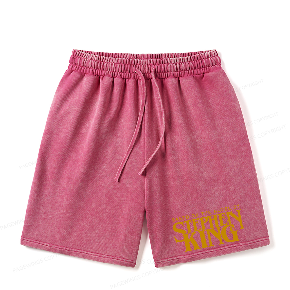 Pagewings Based On A Novel By Stephen King Unisex Washed Shorts