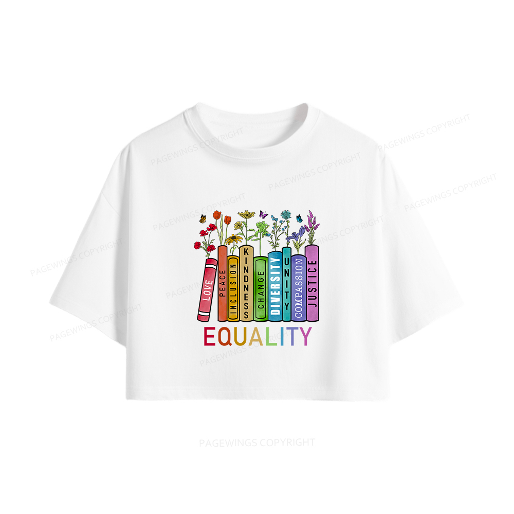 Pagewings Equal Rights Women Crop Tops