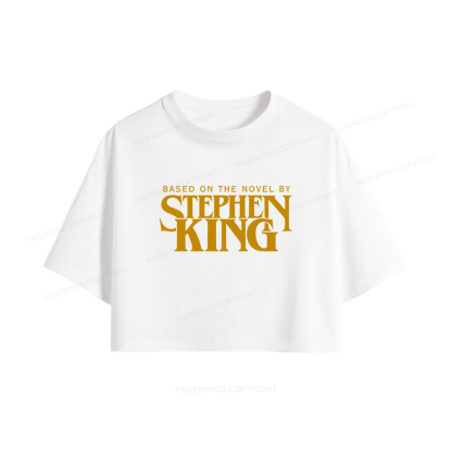 Pagewings Based On A Novel By Stephen King Women Crop Tops