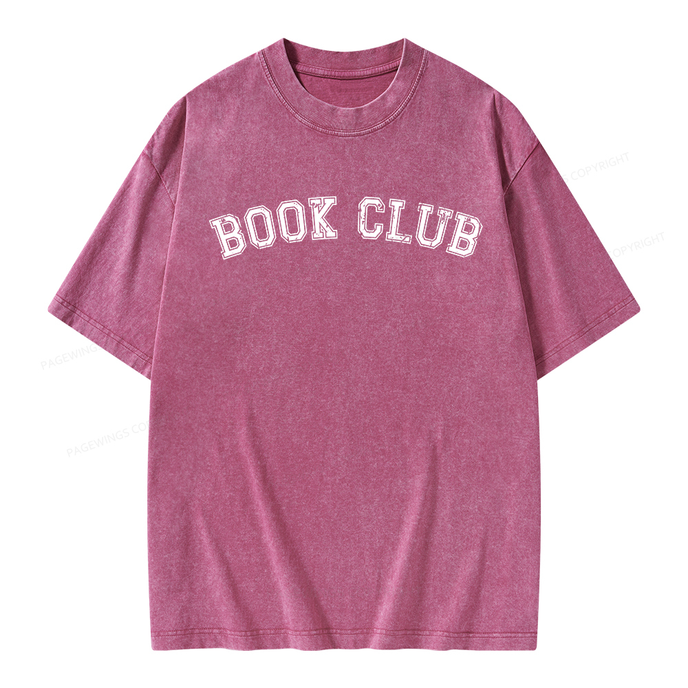 Pagewings Book Club Unisex Washed T-shirt