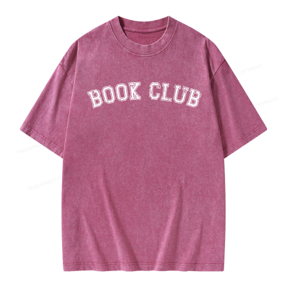 Pagewings Book Club Unisex Washed T-shirt