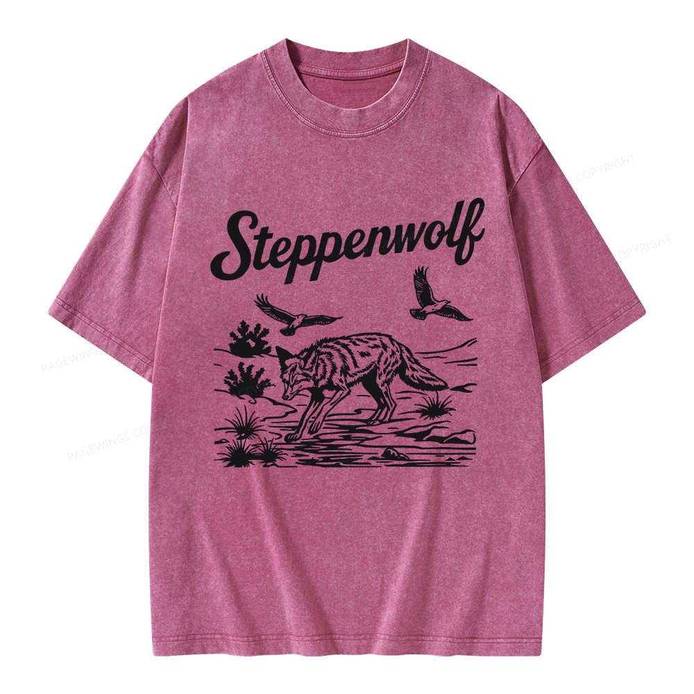 Pagewings Steppenwolf Unisex Washed T-shirt