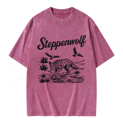 Pagewings Steppenwolf Unisex Washed T-shirt