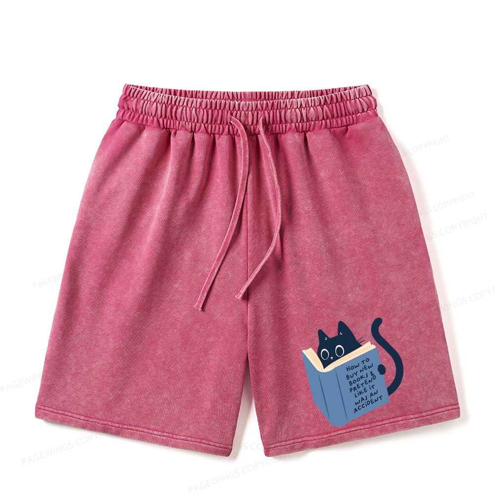 Pagewings How To Buy New Books Unisex Washed Shorts