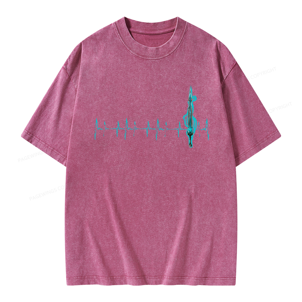 Pagewings Ten Heartbeats Stormlight Unisex Washed T-shirt