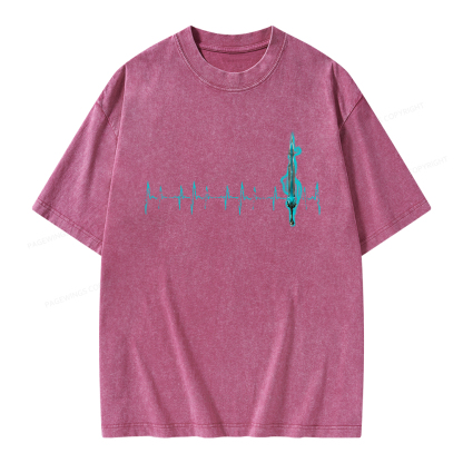 Pagewings Ten Heartbeats Stormlight Unisex Washed T-shirt