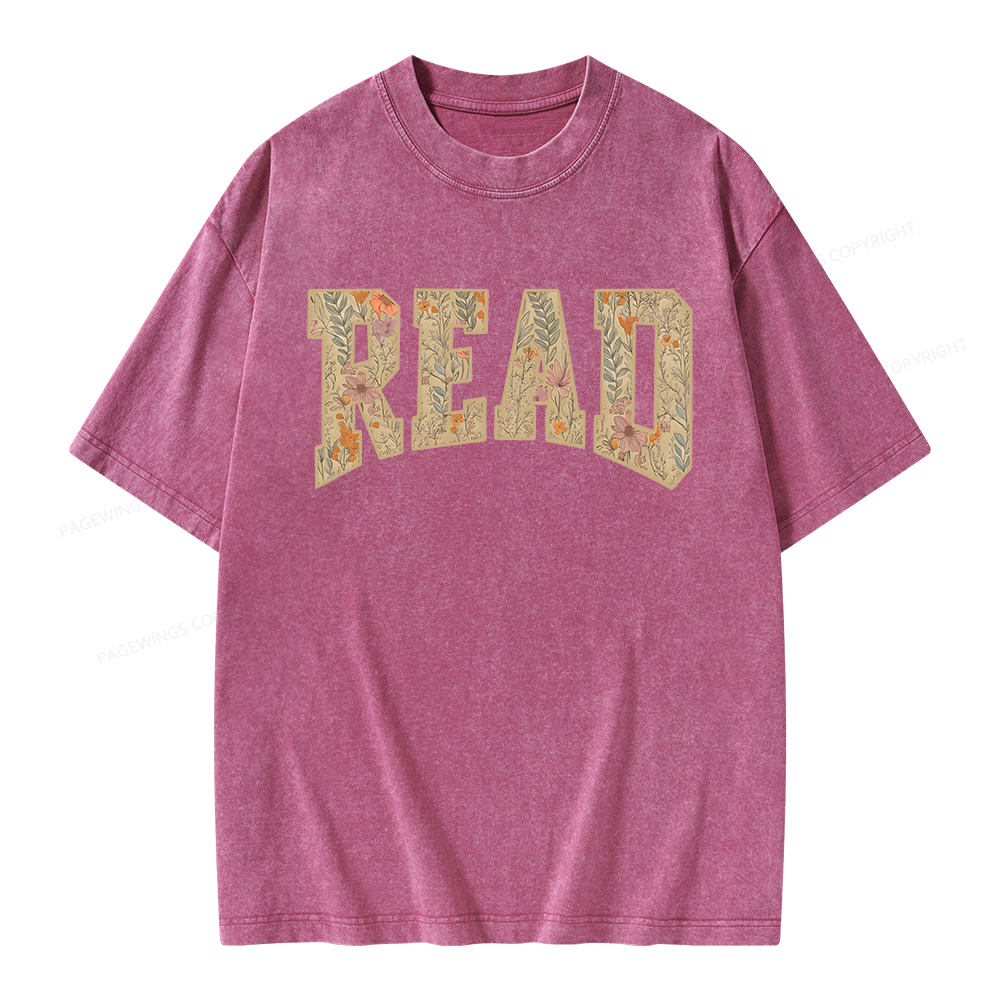 Pagewings Read  Unisex Washed T-shirt