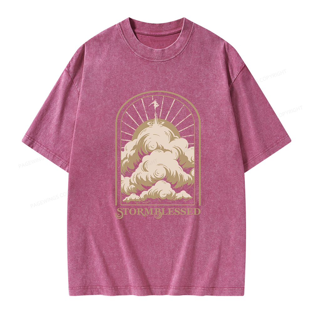 Pagewings Stormblessed Unisex Washed T-shirt