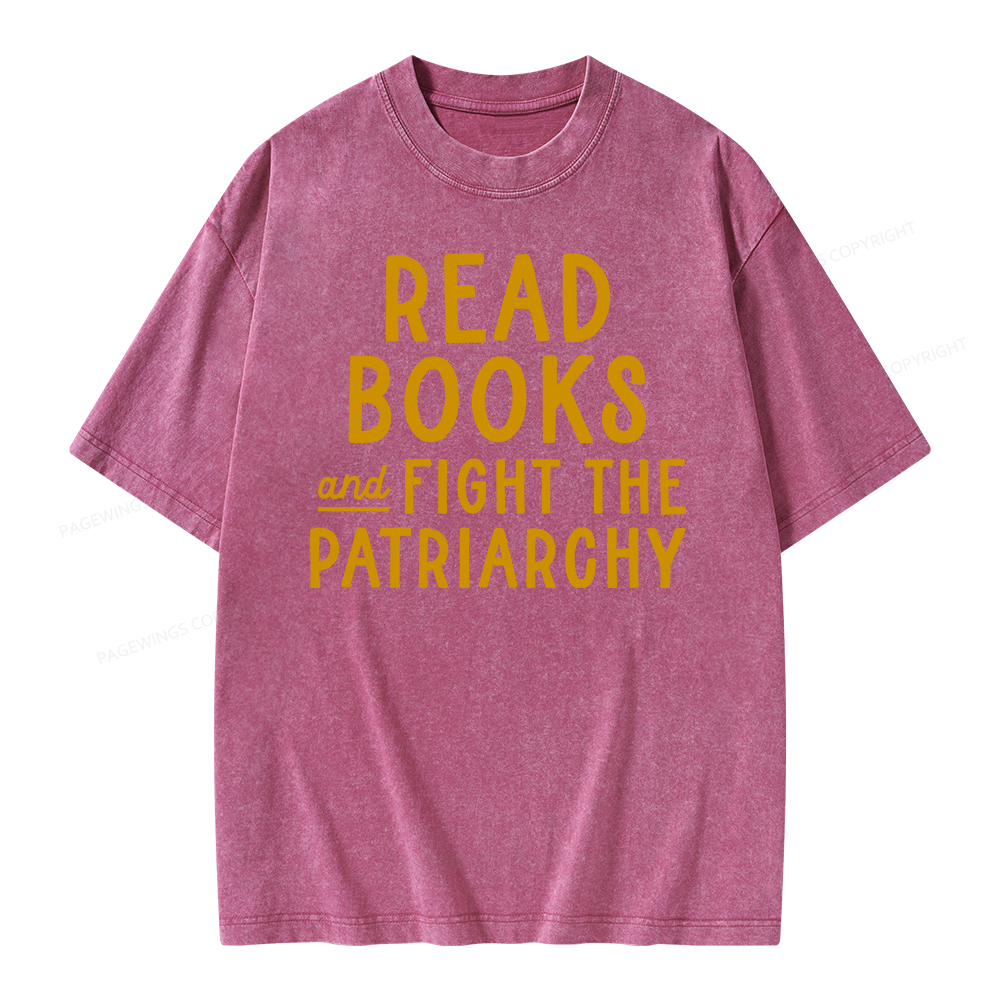 Pagewings Feminist Shirt, Banned Books Shirt Unisex Washed T-shirt