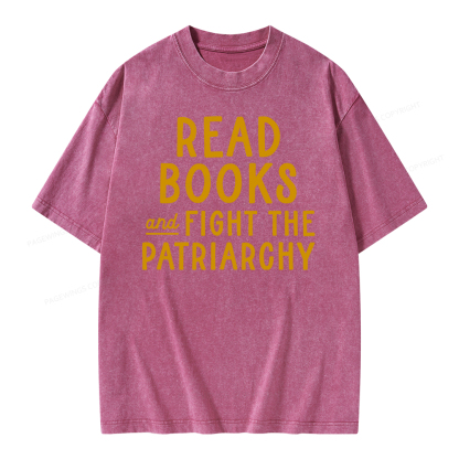 Pagewings Feminist Shirt, Banned Books Shirt Unisex Washed T-shirt