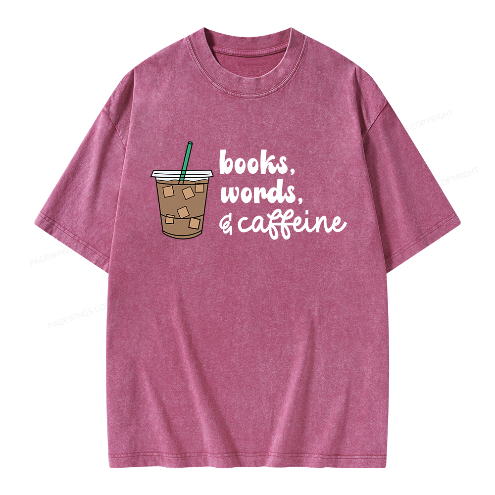 Pagewings Phonemes Graphemes Caffeine Unisex Washed T-shirt