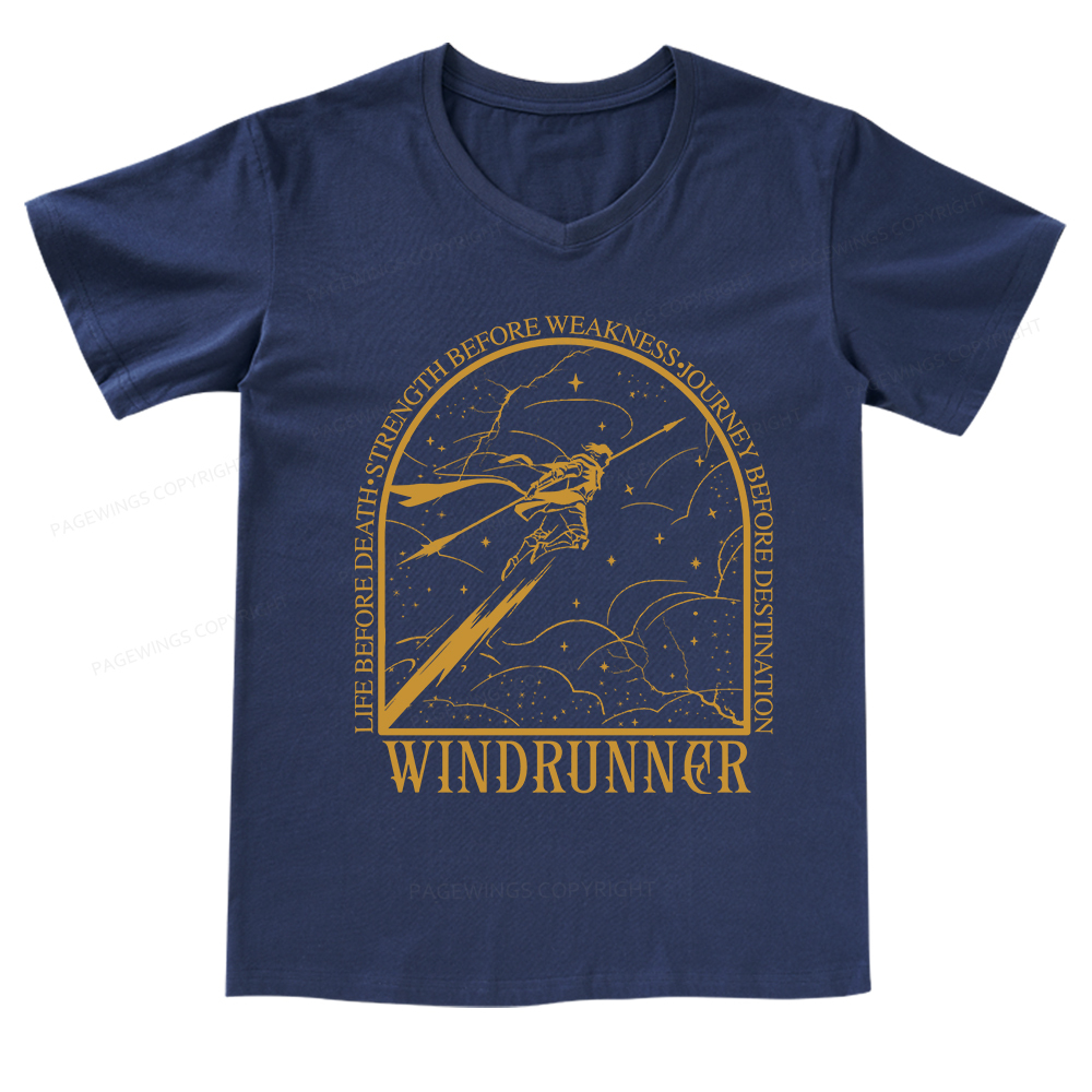 Pagewings Windrunner V-neck T-shirt