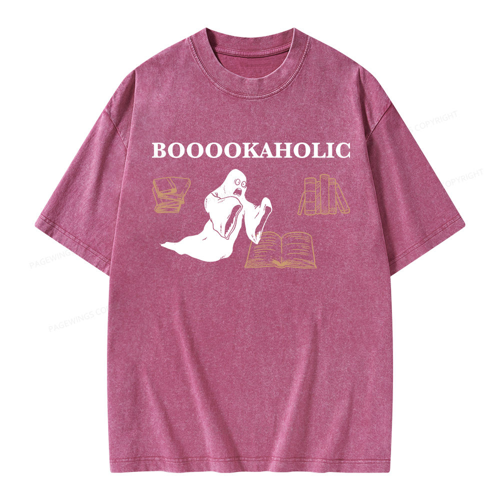 Pagewings Booookaholic Unisex Washed T-shirt