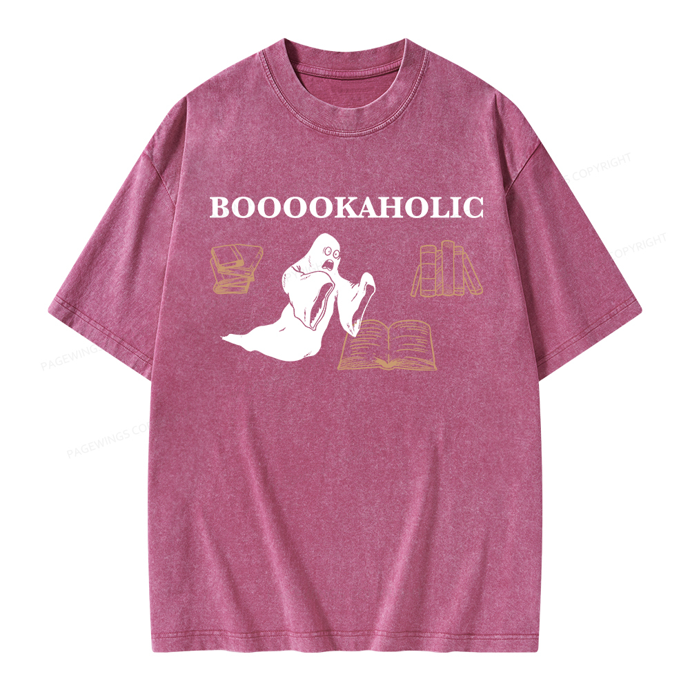 Pagewings Booookaholic Unisex Washed T-shirt