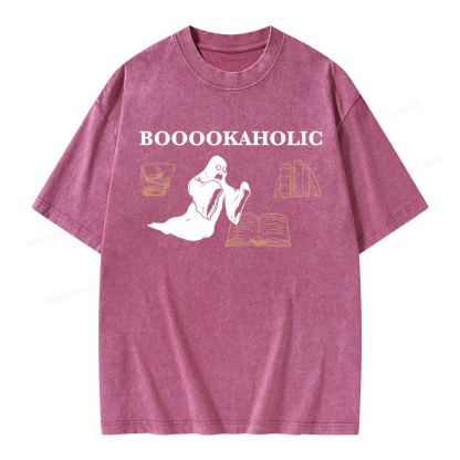 Pagewings Booookaholic Unisex Washed T-shirt