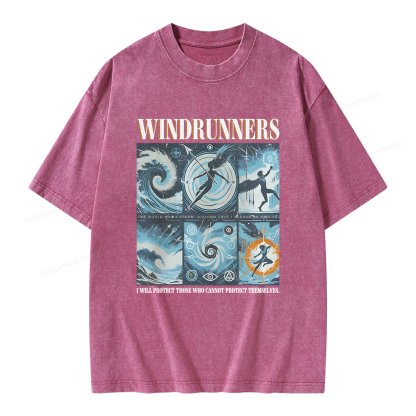 Pagewings Windrunners Unisex Washed T-shirt