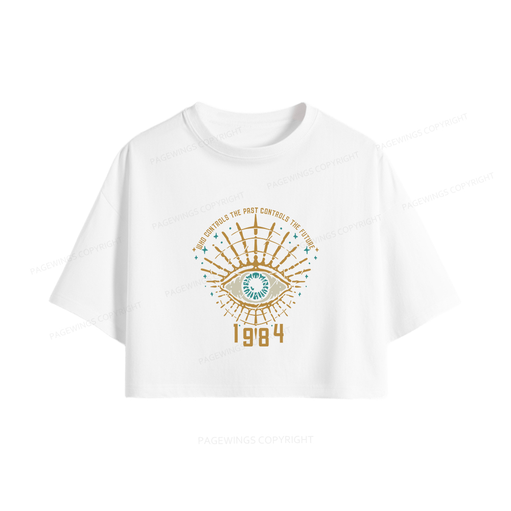 Pagewings George Orwell 1984 Women Crop Tops
